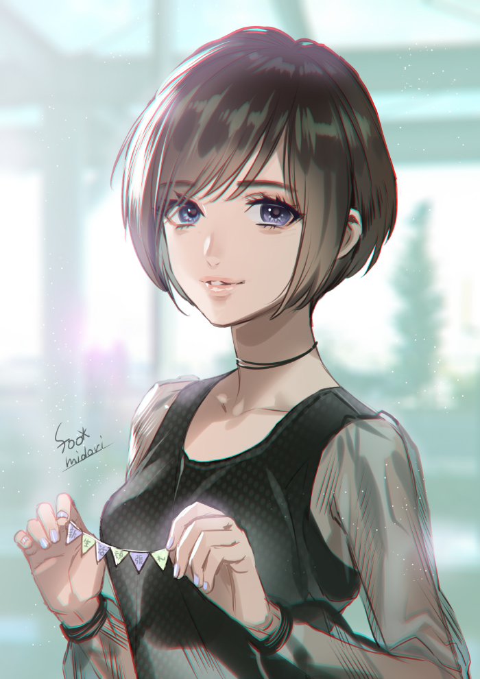 Anime girls short hair
