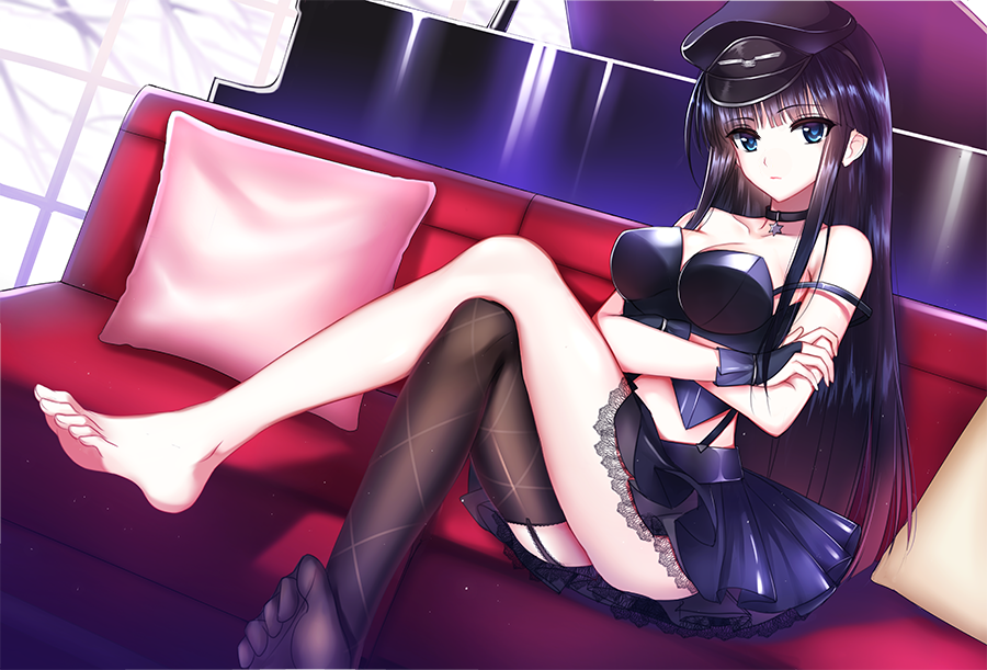 Anime girl with stockings