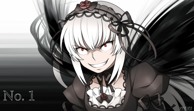 Anime girl evil smirk