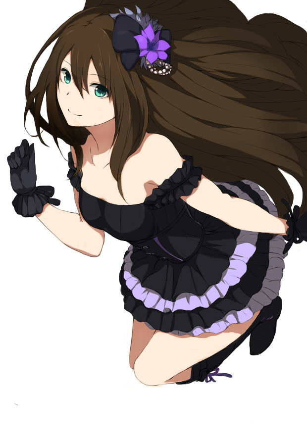Anime girls with brown hair