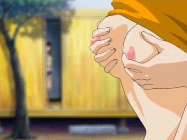 Anime boob fondling