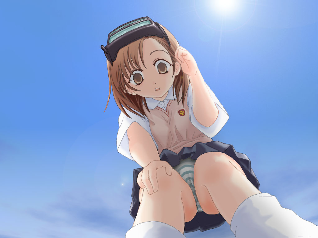 Anime panties on head