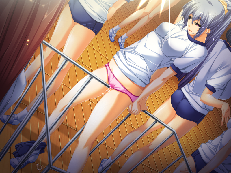 Anime girls peeing panties