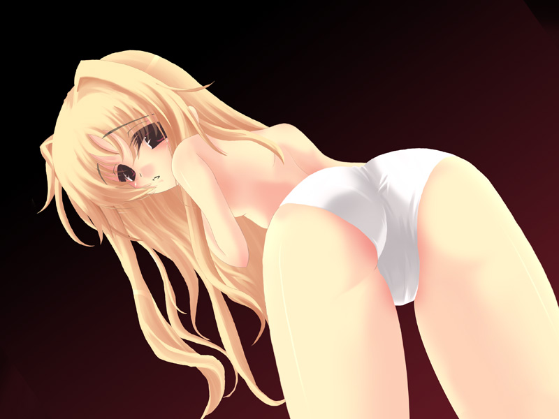 Uncensored bending panties blonde