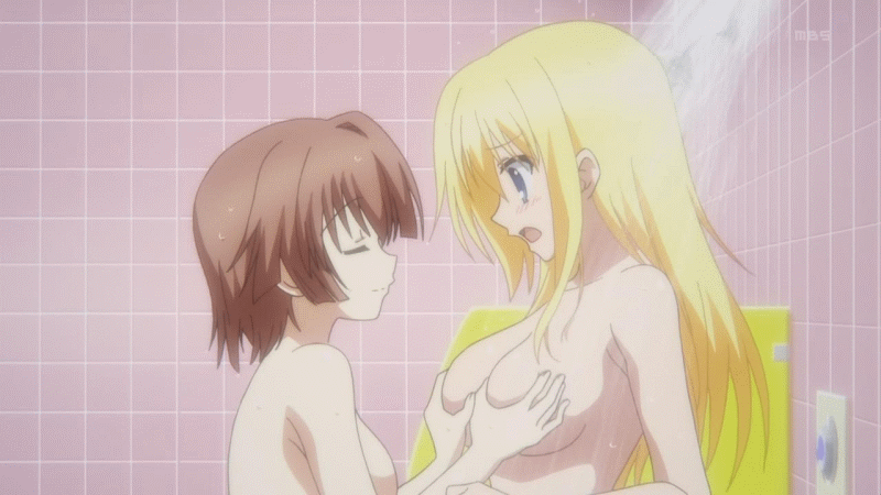 Nude anime shower scene
