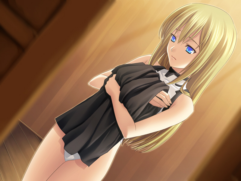 Blonde anime teen