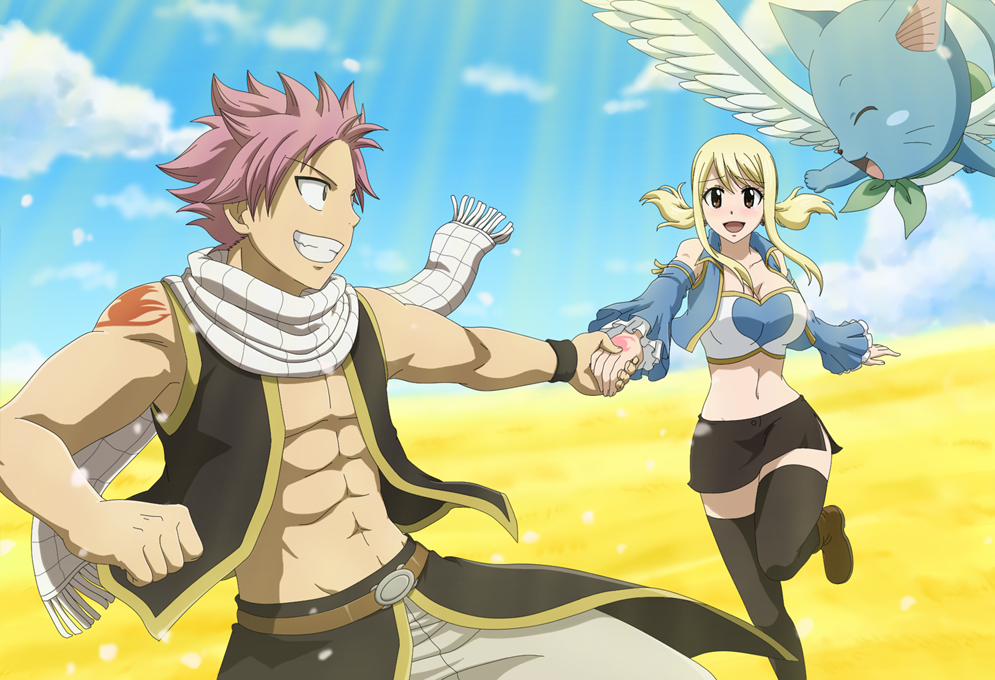 Anime fairy tail lucy and natsu