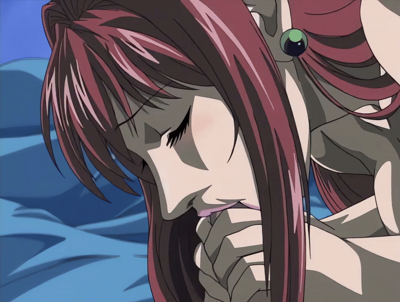 00s 2002 age_difference animated animated_gif bible_black bible_black_night_of_the_walpulgiss breasts closed_eyes fellatio fingernails large_breasts large_penis lipstick long_hair makeup mature_female minase_taki older_female_and_younger_male oral penis penis_grab purple_eyes red_hair saliva saliva_trail tagme takashiro_hiroko teacher_and_student veins veiny_penis