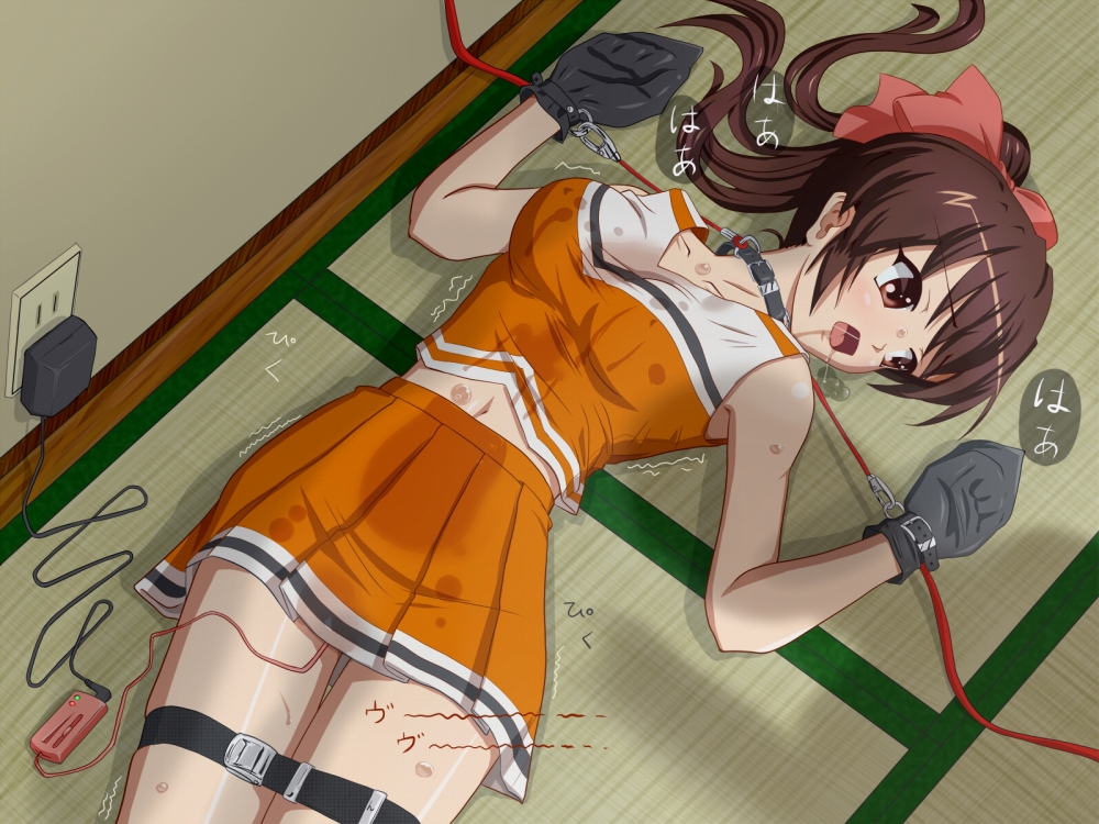 Anime girls being in a bondage