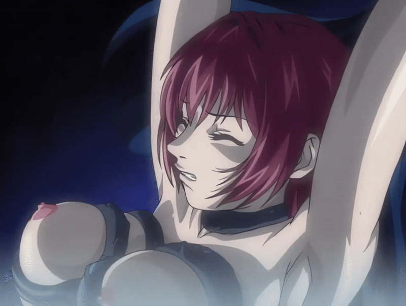 00s 1girl 2002 animated animated_gif bible_black bible_black_gaiden blush breasts closed_eyes demon demon_boy groping groping_breast implied_rape implied_sex large_breasts long_hair molestation nipples red_hair sweat tagme takashiro_hiroko tentacles