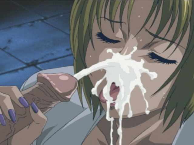 Anime facial cumshot gif
