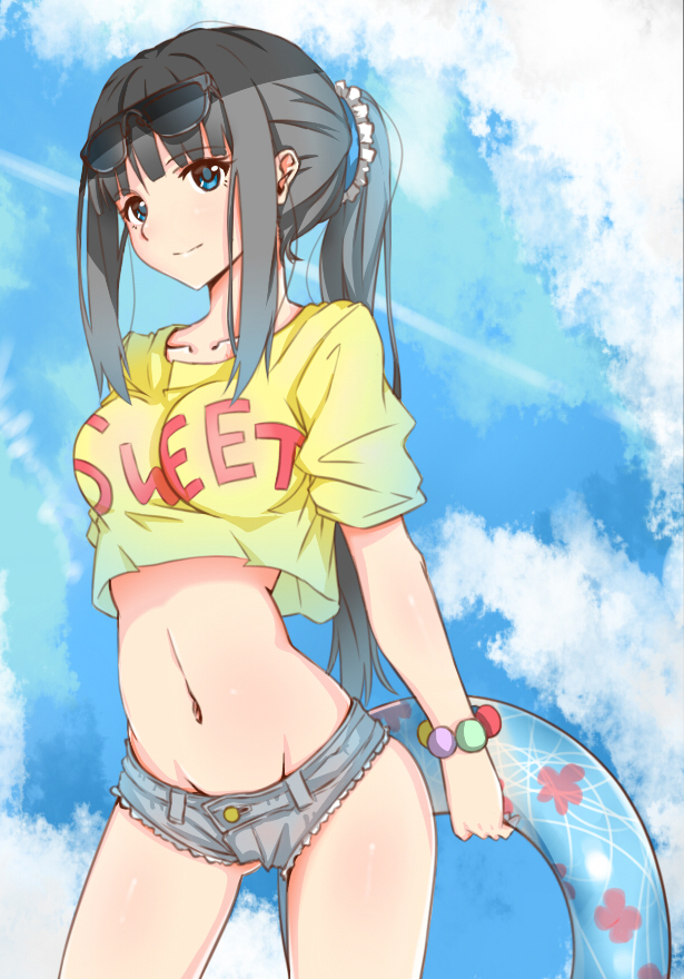 Anime girl crop top