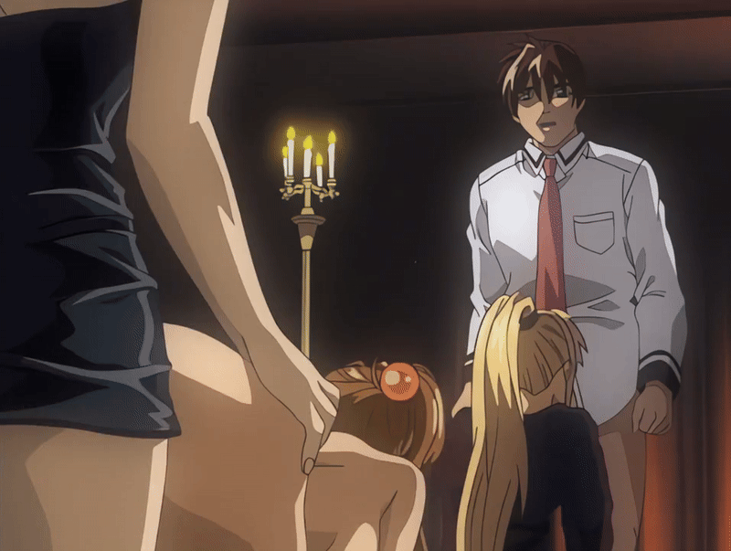 00s 1boy 1futa 2002 2girls age_difference anal animated animated_gif ass bible_black bible_black_night_of_the_walpulgiss black_dress blonde_hair brown_hair chastity_belt crotchless crotchless_panties doggystyle dress erection fellatio futa_with_female futanari high_ponytail huge_ass imari_kurumi kitami_reika long_hair minase_taki multiple_girls nail_polish nurse older_female_and_younger_female oral panties ponytail pubic_hair purple_nails saeki_kaori school_nurse school_nurse_and_student school_uniform sex sex_from_behind short_hair straddling tagme teacher_and_student underwear watching