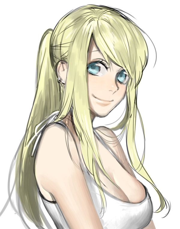 Blonde anime characters female