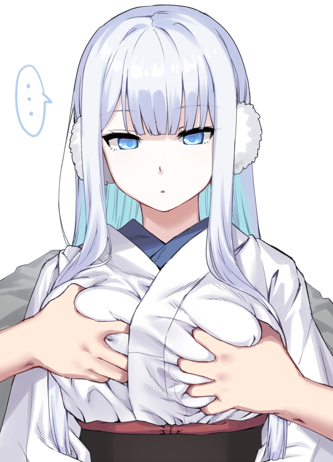 Anime breast grab