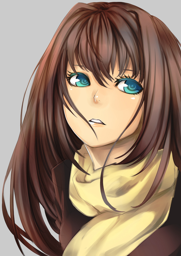 Brown haired anime girl