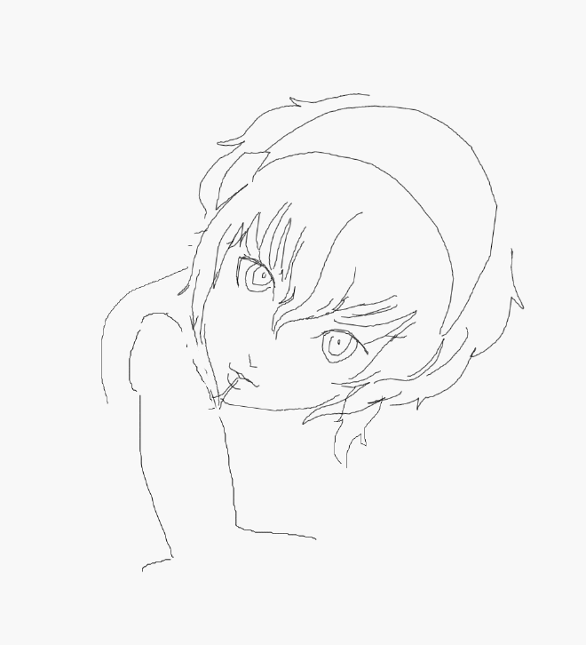 1girl aigis_(persona) animated animated_gif fellatio hairband looking_at_viewer oral penis persona persona_3 pov robot robot_girl shin_megami_tensei short_hair sketch sunbeam_(artist) tongue unfinished
