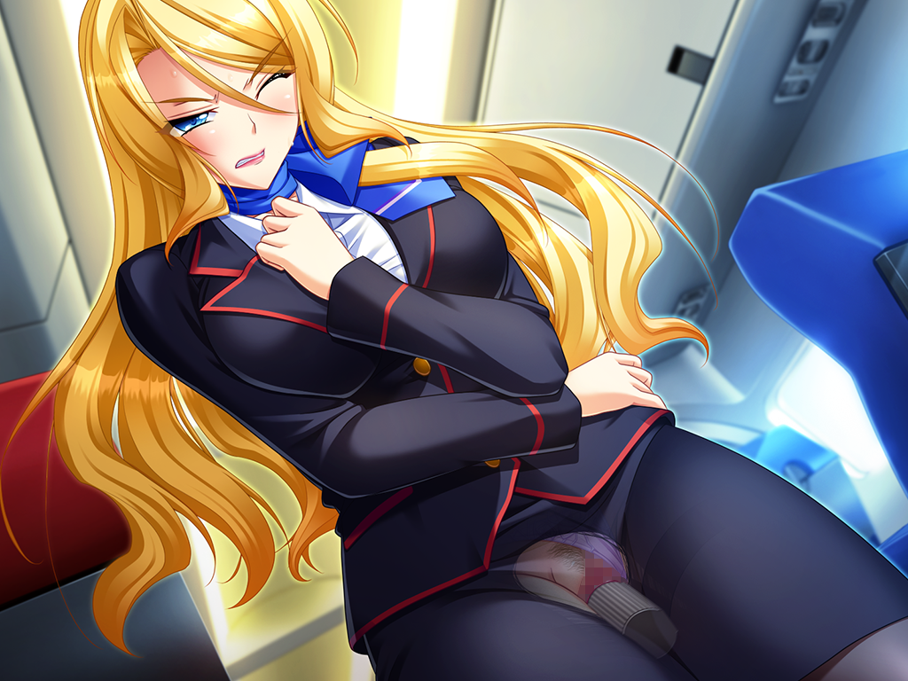 Anime long hair secretary vibrator