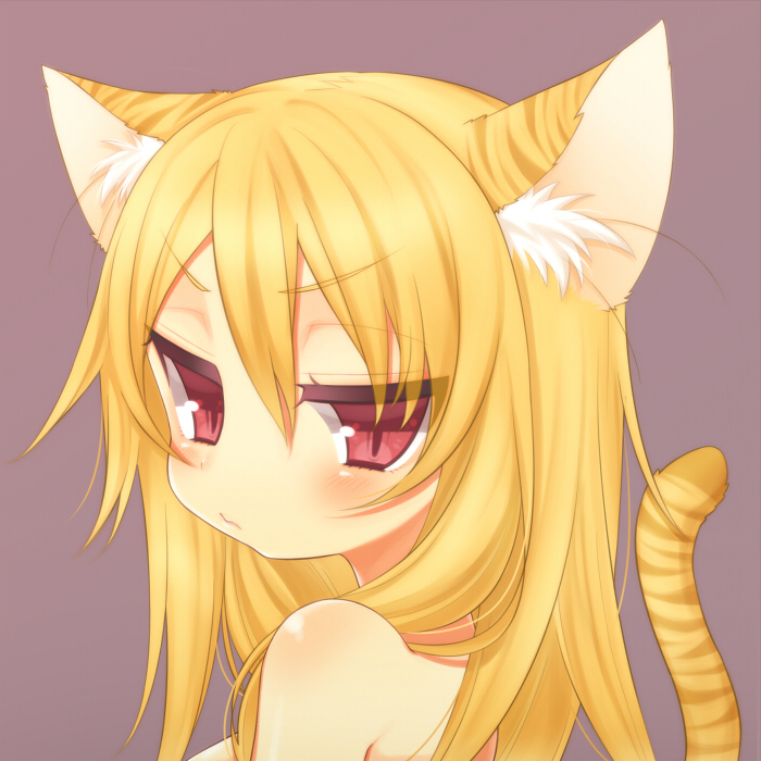 Anime tiger neko girl