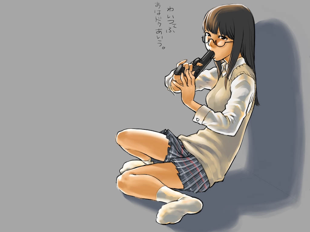 Glasses schoolgirl mounth torture