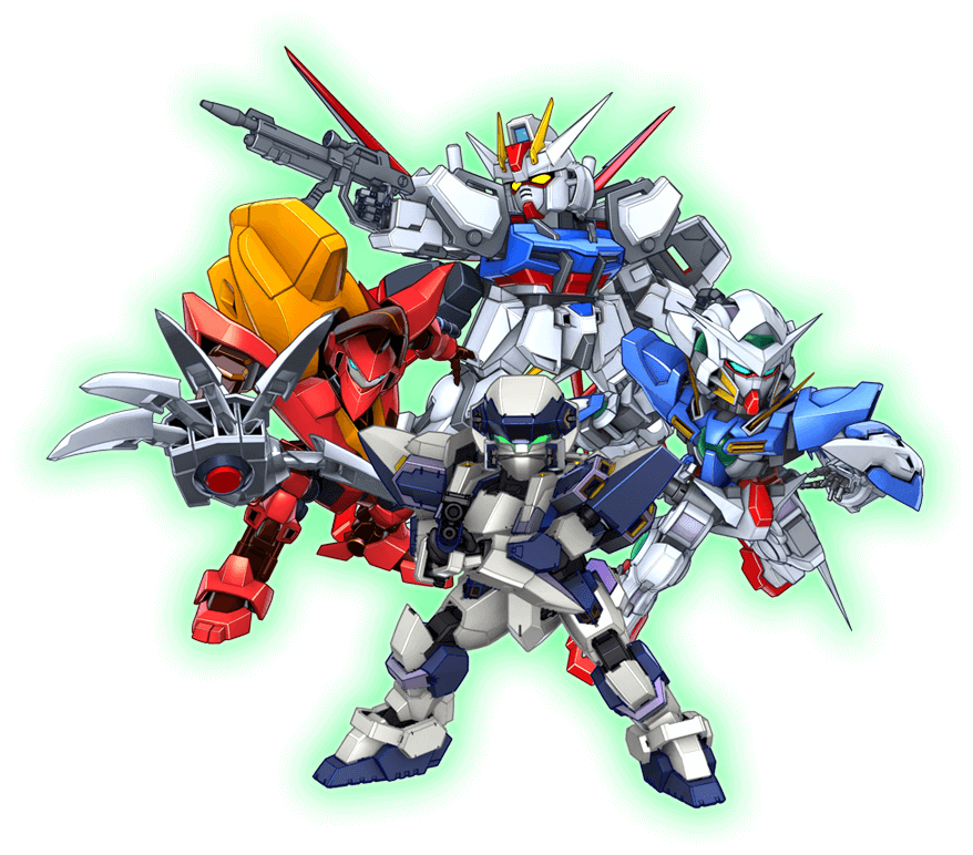 3d aile_strike_gundam aiming arm_blade arm_slave_(mecha) arx-7_arbalest beam_rifle blue_eyes code_geass crossover energy_gun full_metal_panic! green_eyes gun gundam gundam_00 gundam_exia gundam_seed guren_(code_geass) guren_mk-ii holding holding_gun holding_weapon looking_at_viewer mecha mecha_focus mobile_suit multiple_crossover no_humans official_art open_hand robot science_fiction strike_gundam super_robot_wars super_robot_wars_dd transparent_background v-fin weapon yellow_eyes