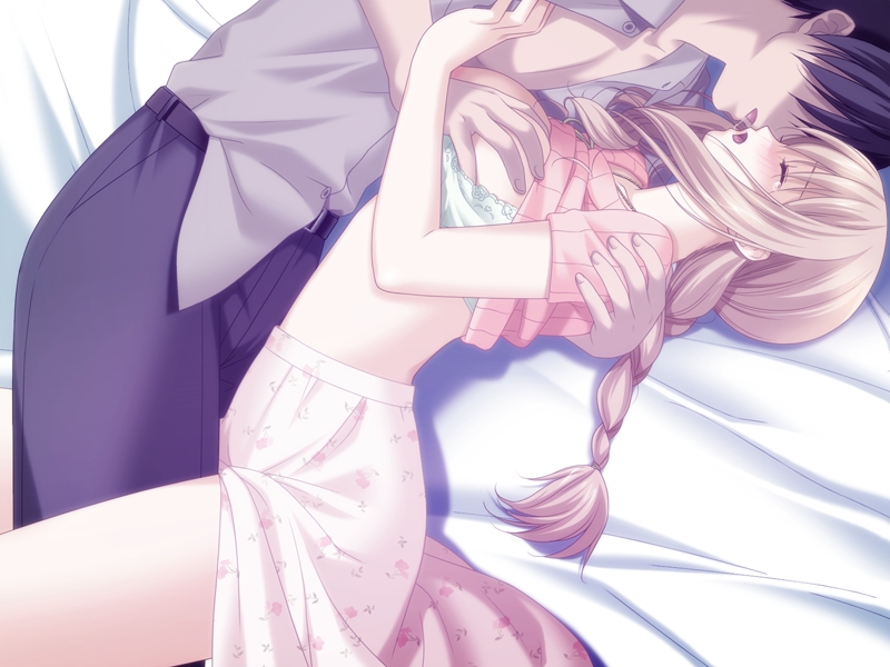 Sex in bed anime