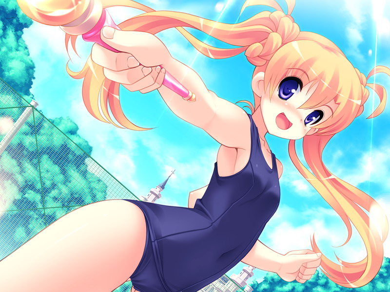 Anime girl bathing suit
