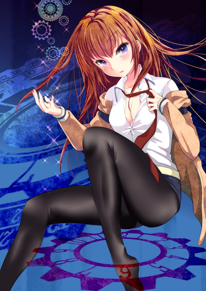 Anime girl in leggings