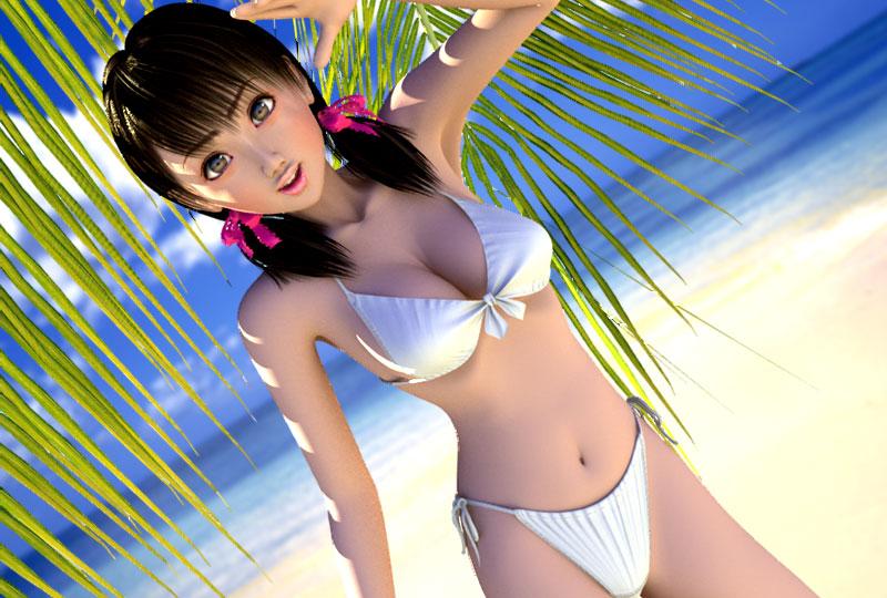3d anime bikini