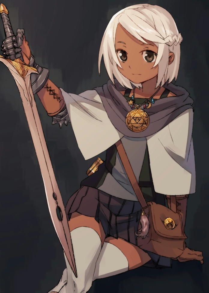 Dark skinned anime character
