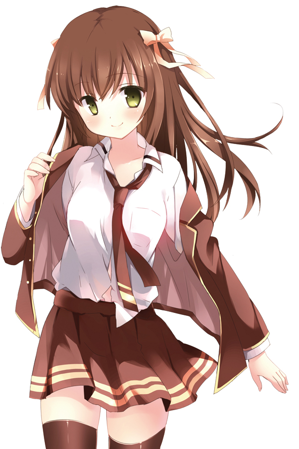 Anime girl with brown hair