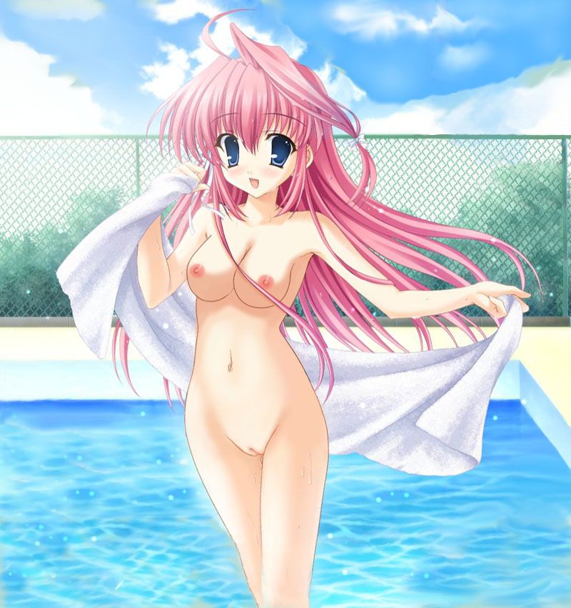 Hentai embarrassed naked pool