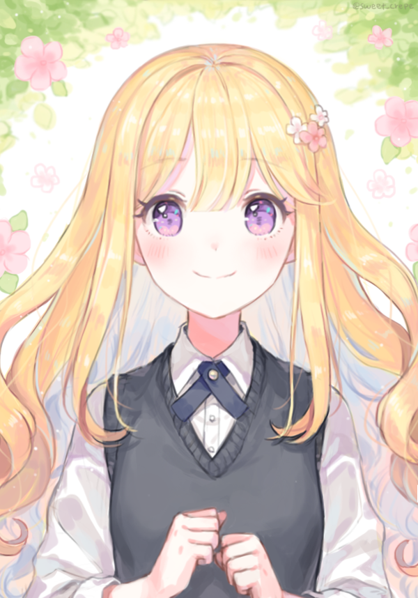 Cute anime girls with blonde hair