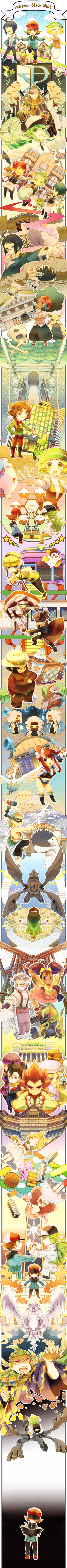 10s 6+boys 6+girls absurdres alder_(pokemon) anthea_(pokemon) baseball_cap beartic bianca_(pokemon) blonde_hair blue_eyes blue_hair bow bowtie brown_eyes brown_hair brycen_(pokemon) burgh_(pokemon) caitlin_(pokemon) cheren_(pokemon) chili_(pokemon) cilan_(pokemon) clay_(pokemon) concordia_(pokemon) copyright_name cowboy cowboy_hat cowboy_western cress_(pokemon) drayden_(pokemon) elesa_(pokemon) elite_four emmet_(pokemon) emolga everyone excadrill ferris_wheel fushitasu gen_5_pokemon ghetsis_(pokemon) green_eyes green_hair grimsley_(pokemon) gym_leader hat haxorus headphones highres hilbert_(pokemon) holding_hands ingo_(pokemon) iris_(pokemon) leavanny legendary_pokemon lenora_(pokemon) long_image marshal_(pokemon) midriff multiple_boys multiple_girls munna musharna n_(pokemon) nintendo no_legwear oshawott panpour pansage pansear pantyhose peaked_cap pokemon pokemon_(creature) pokemon_bw purple_eyes purple_hair red_eyes red_hair reshiram shadow_triad shauntal_(pokemon) short_hair sitting skyla_(pokemon) smile snivy spoilers starter_pokemon_trio stoutland swanna tall_image team_plasma tears tepig traditional_bowtie vest western white_hair zekrom