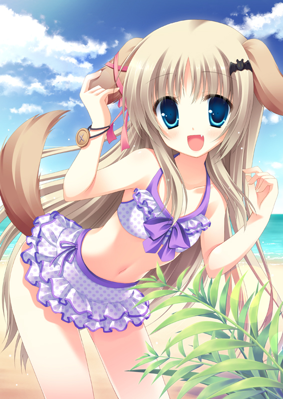 Anime girl bathing suit
