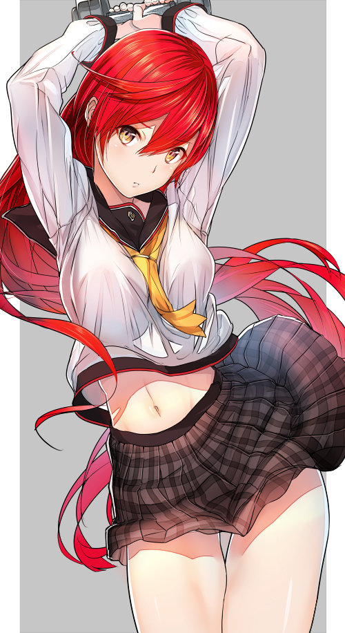 Hot red haired anime girl