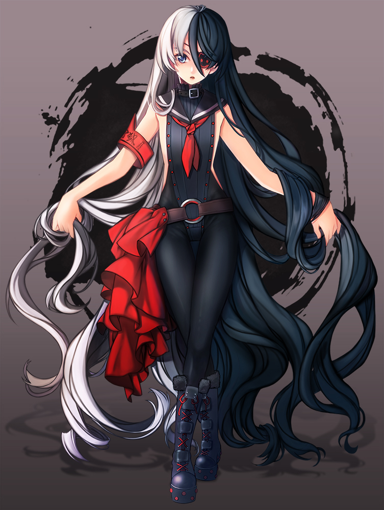Female anime characters with white hair
