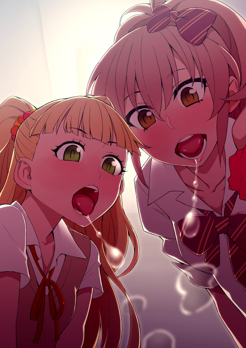 Anime girl drool
