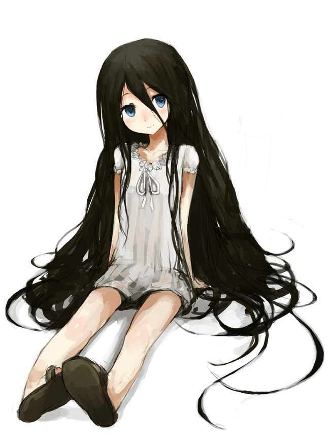 Anime shared cute long hair