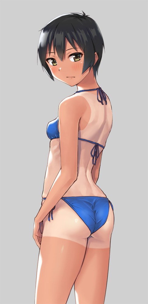 Panties short hair anime uncut