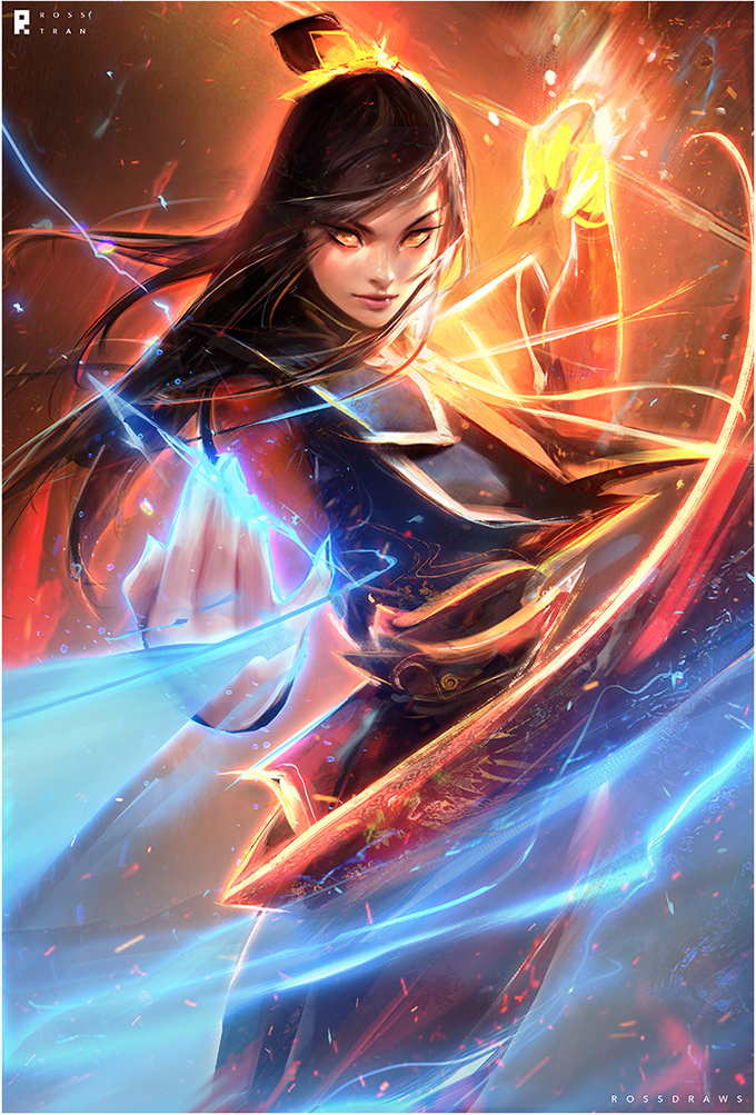 avatar:_the_last_airbender avatar_legends azula black_hair china_dress chinese_clothes dress fire lightning lips long_hair pyrokinesis solo standing topknot yellow_eyes