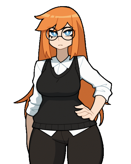 animated animated_gif bodysuit cosplay costume_switch freckles glasses latex latex_bodysuit muds red_hair siri_jay snapping_fingers tagme