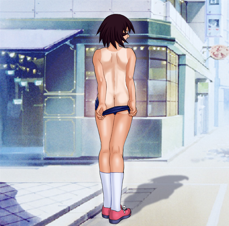 Butt outdoor young anime
