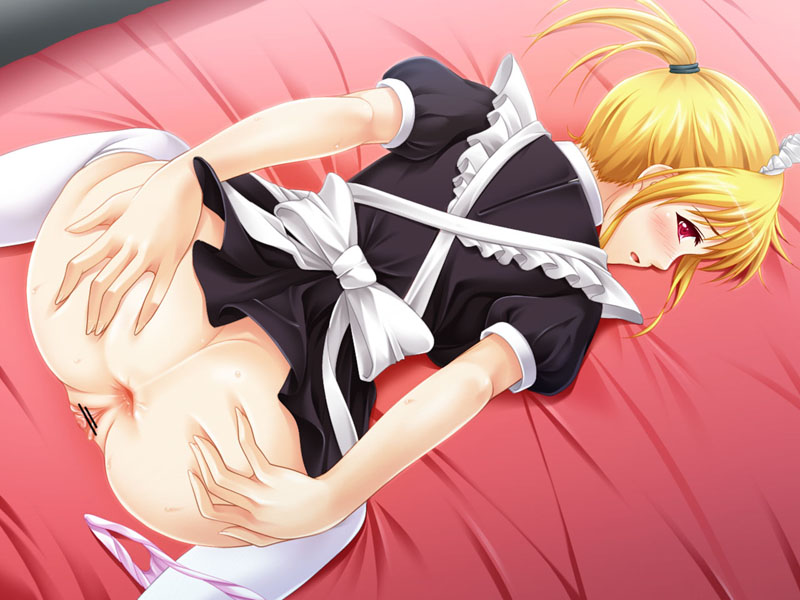 Femdom ejaculation maid shorts
