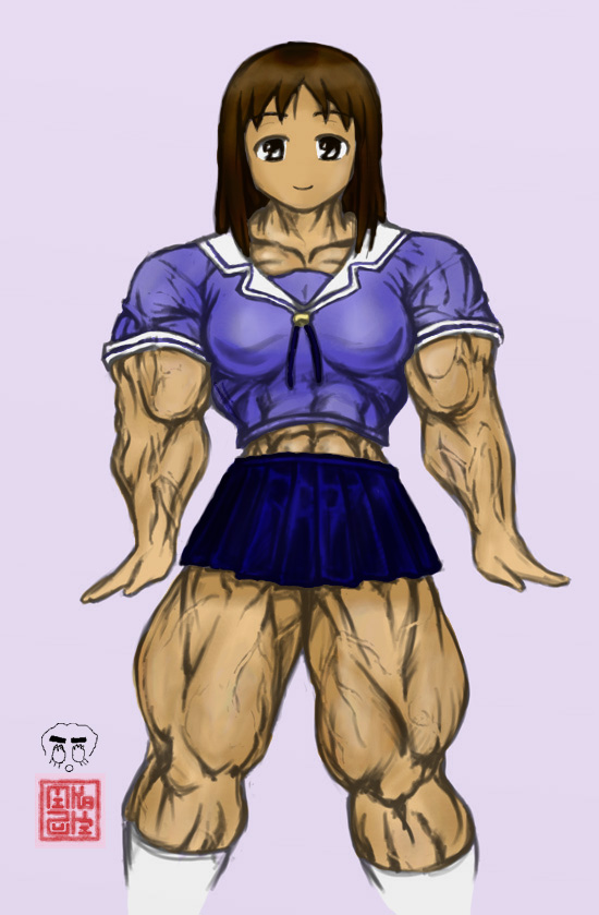 Schoolgirl girl muscle ts