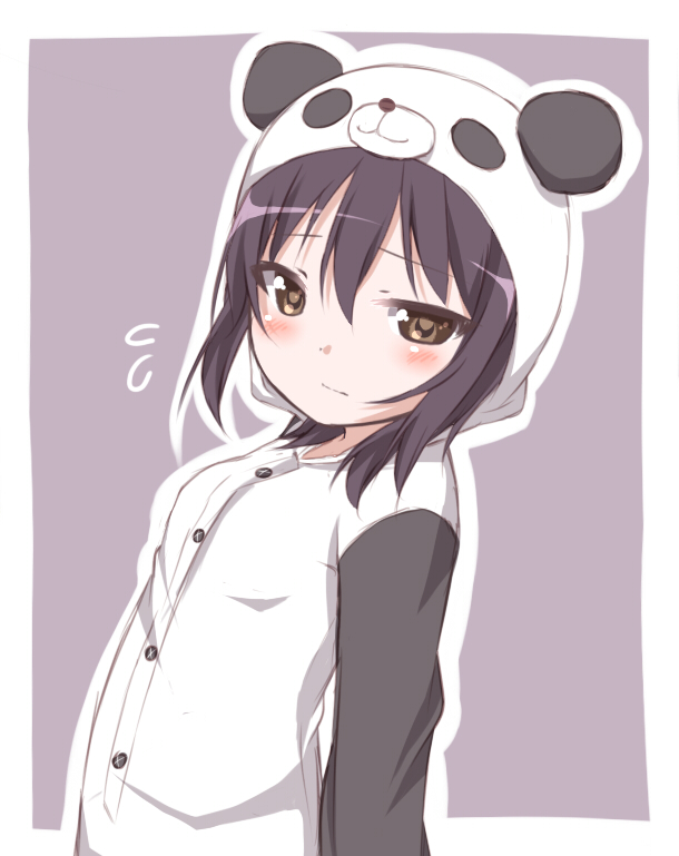 Cute anime panda girl