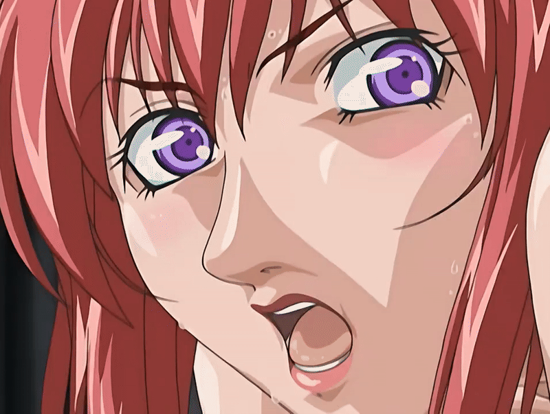 00s 1girl 2006 animated animated_gif anime_screenshot bdsm bible_black bible_black_black_sacrifice bible_black_night_of_the_walpulgiss bouncing_breasts breasts implied_sex indoors large_breasts lipstick makeup mature_female purple_eyes red_hair sweat tagme takashiro_hiroko teacher