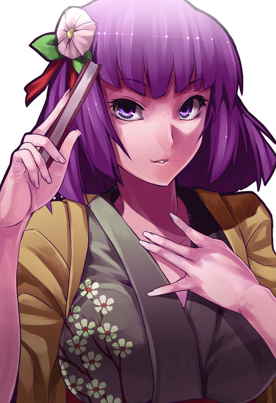 Anime characters with purple hair
