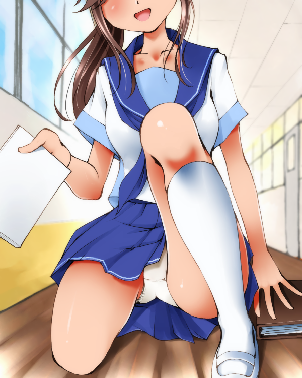 Cheating outdoor upskirt anime