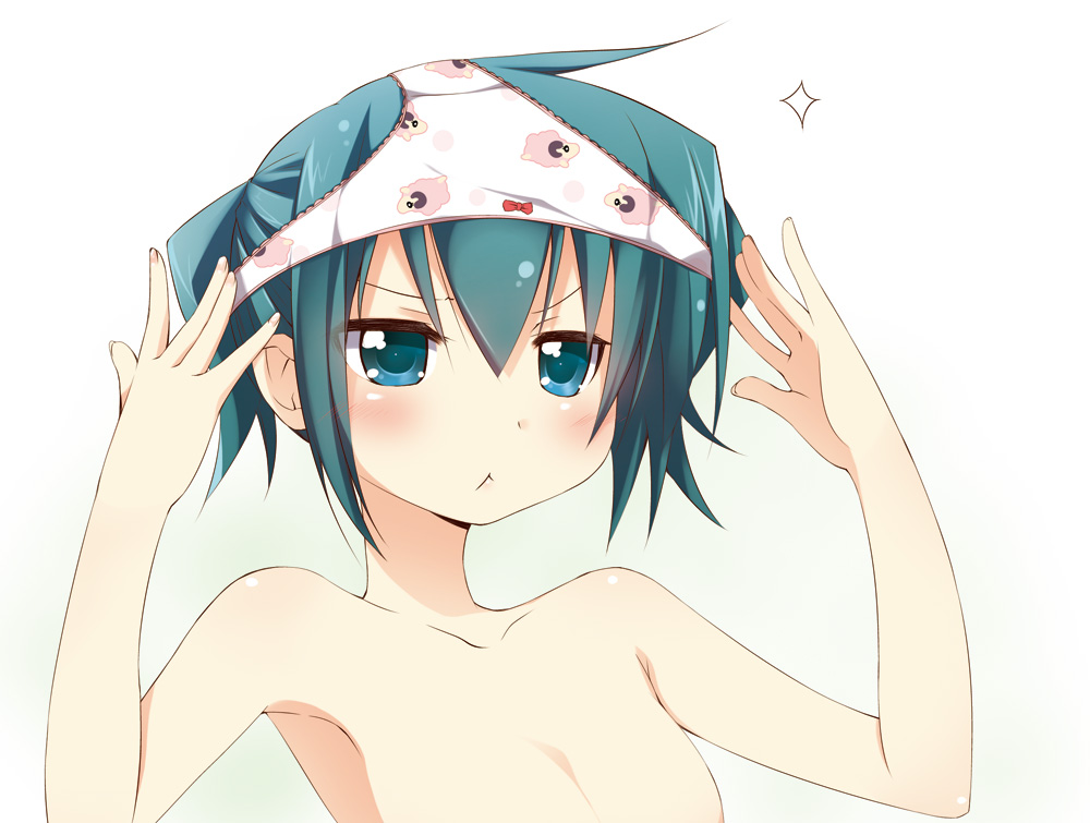 Anime panties on head